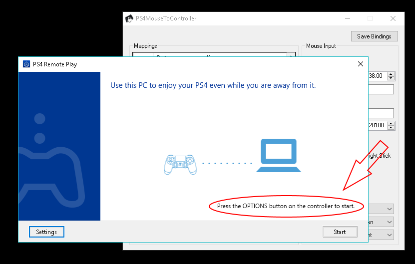 Start ps4 remote play windows 10